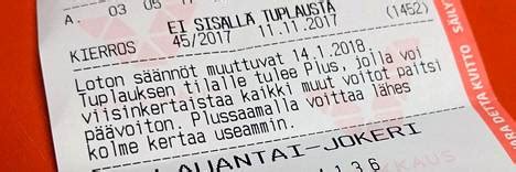 Loton säännöt muuttuvat .